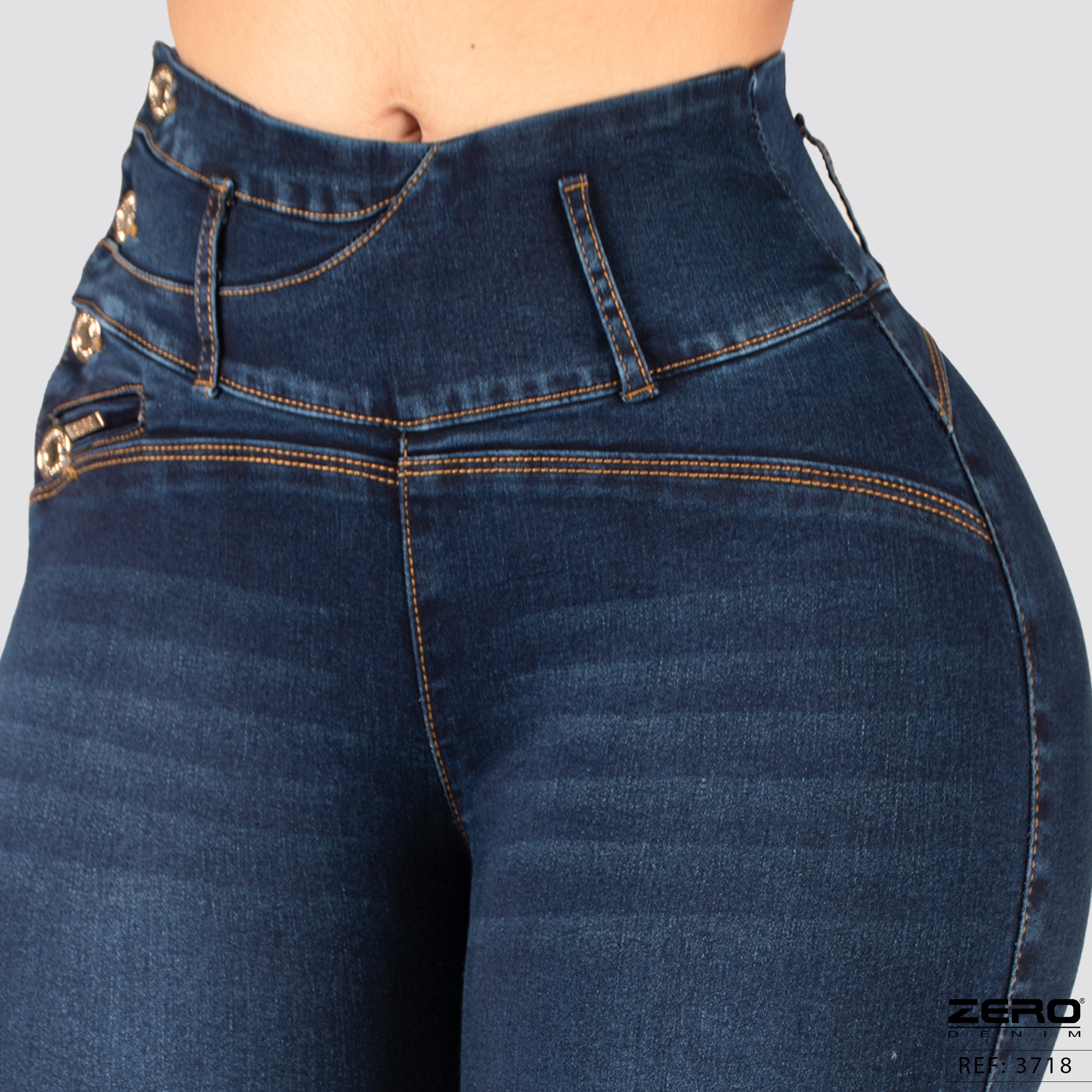 Jeans Skinny Tiro Alto 3718