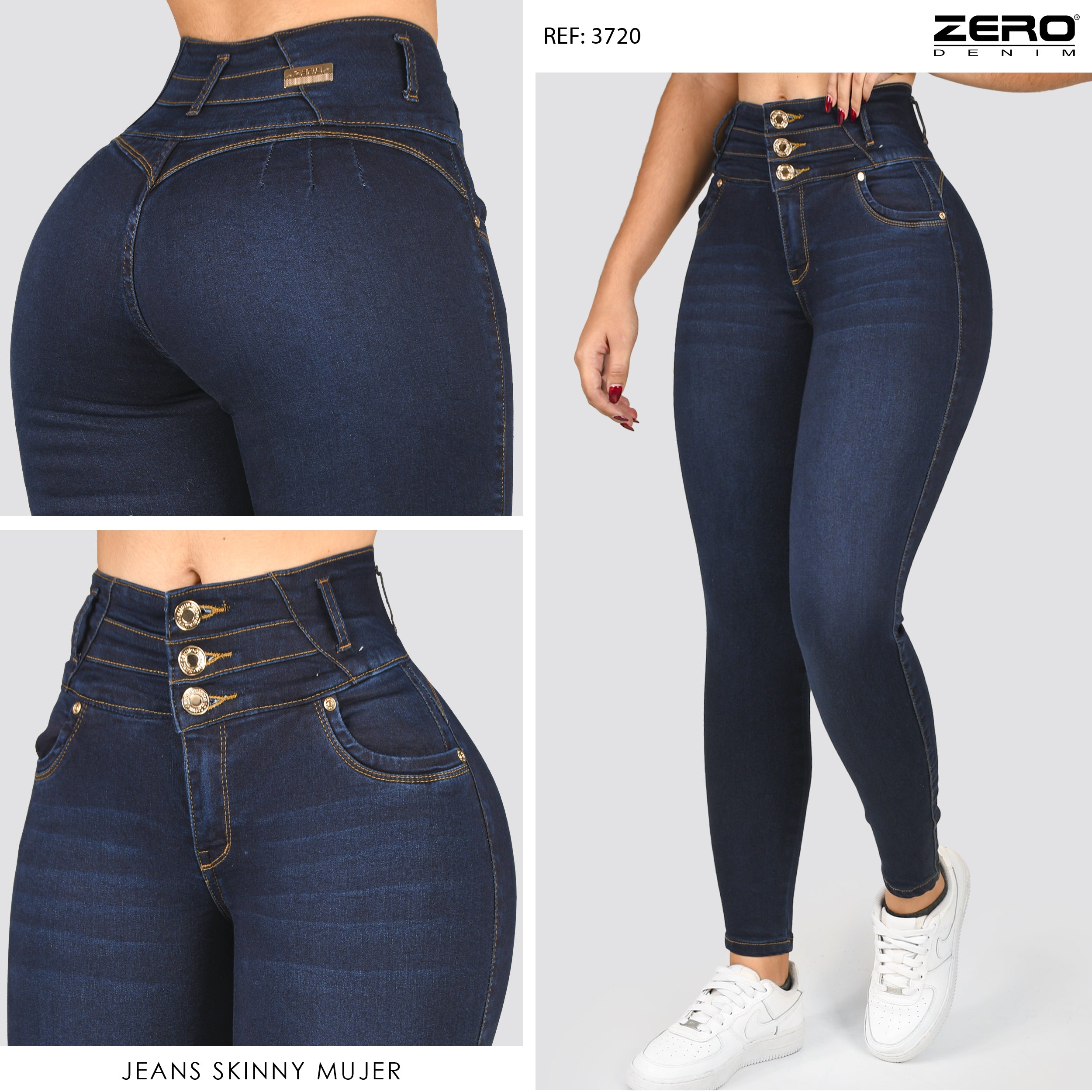 Jeans Skinny Tiro Alto 3720