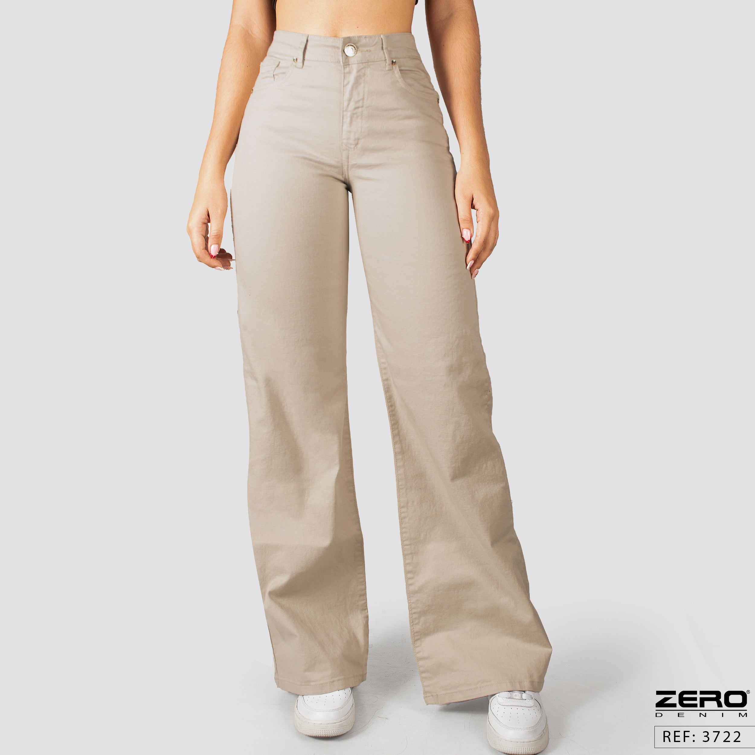 Pantalón Mom Flare Tiro Alto 3722