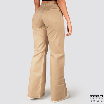 Pantalón Mom Flare Tiro Alto Drill