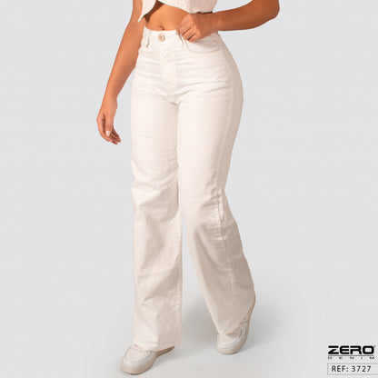Pantalon Mom Flare Tiro Alto 3727
