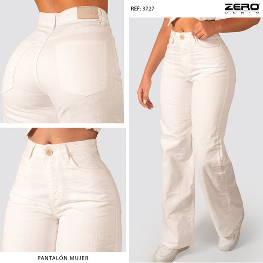 Pantalon Mom Flare Tiro Alto 3727