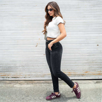 Jeans Skinny Tiro Alto 7599
