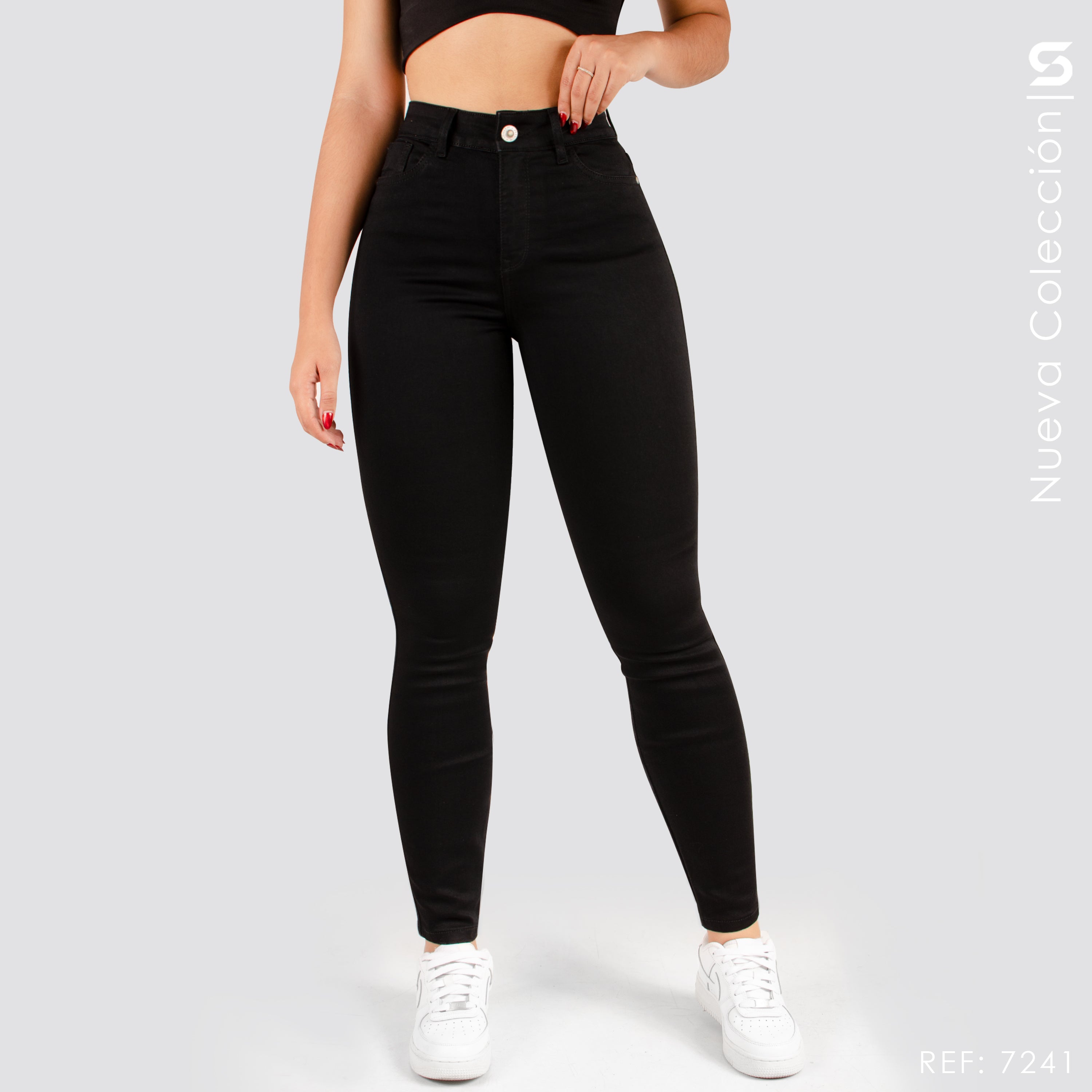 Jeans Skinny Tiro Alto S7241