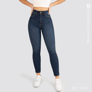 Jeans Skinny Tiro Alto Premium S7430