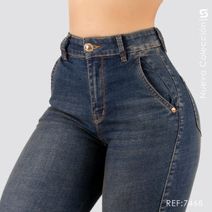 Jeans Skinny Tiro Alto Premium S7468