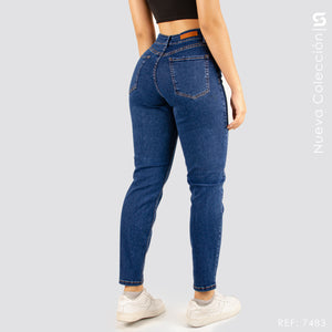 Mom Jeans Tiro Alto S7483