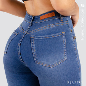 Jeans Skinny Tiro Alto S7494