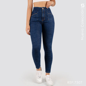 Jeans Skinny Tiro Alto S7507