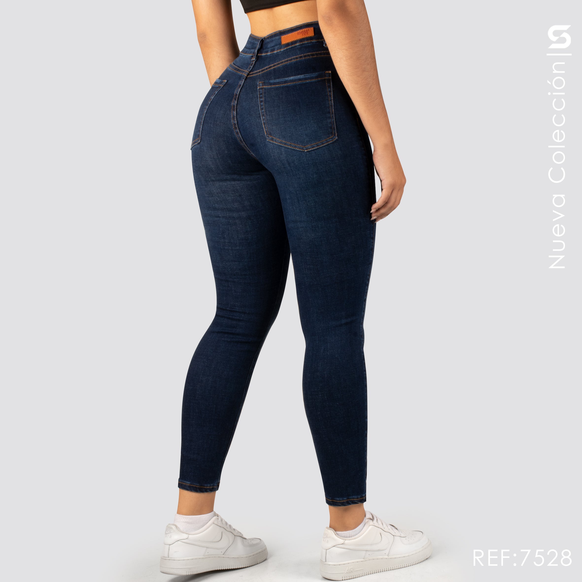 Jeans Skinny Tiro Alto S7528