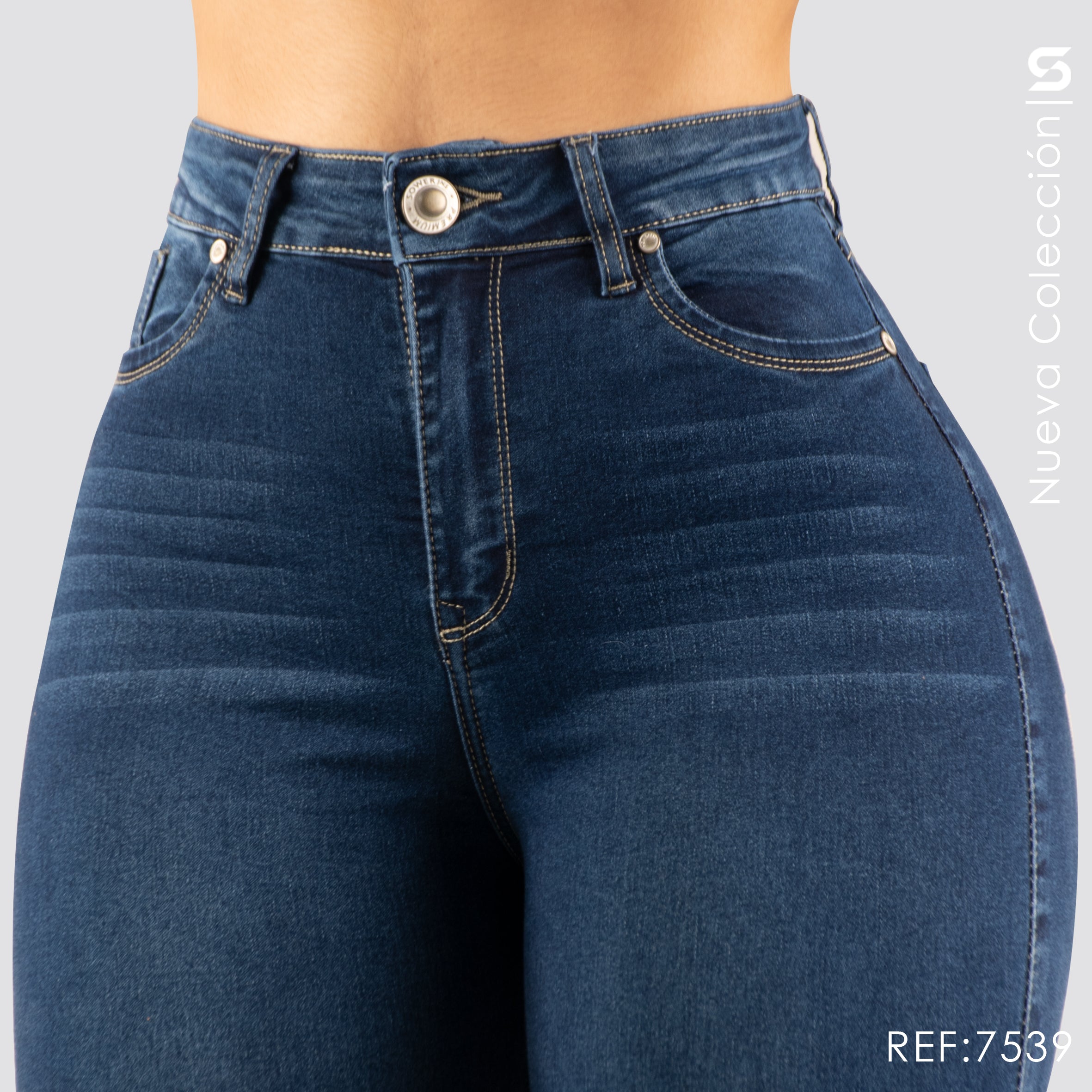 Jeans Skinny Tiro Alto S7539