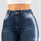 Jeans Skinny Tiro Alto S7548