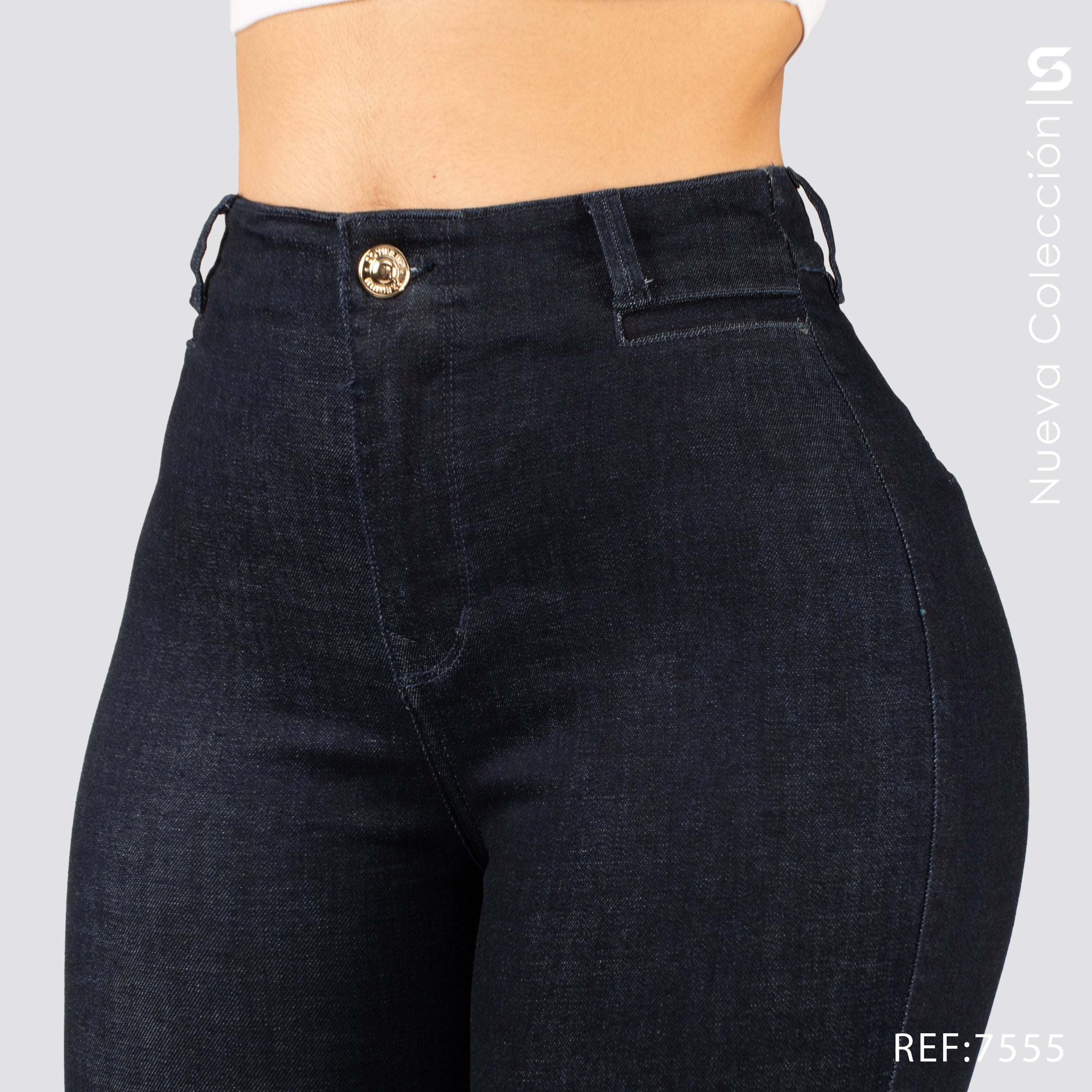 Jeans Skinny Tiro Alto S7555