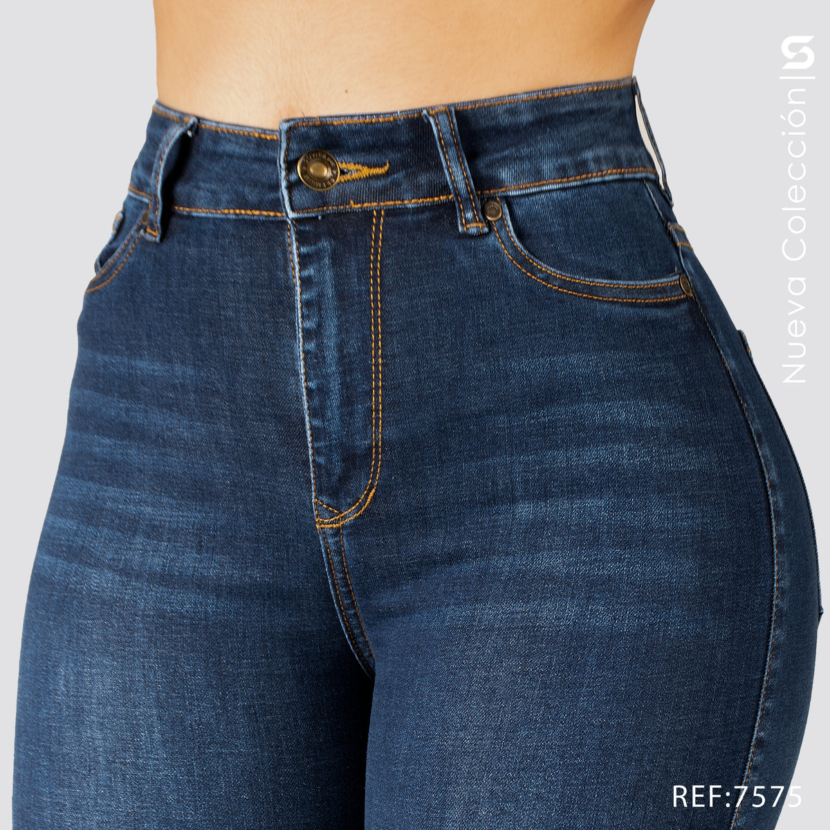 Jeans Skinny Tiro Alto S7575