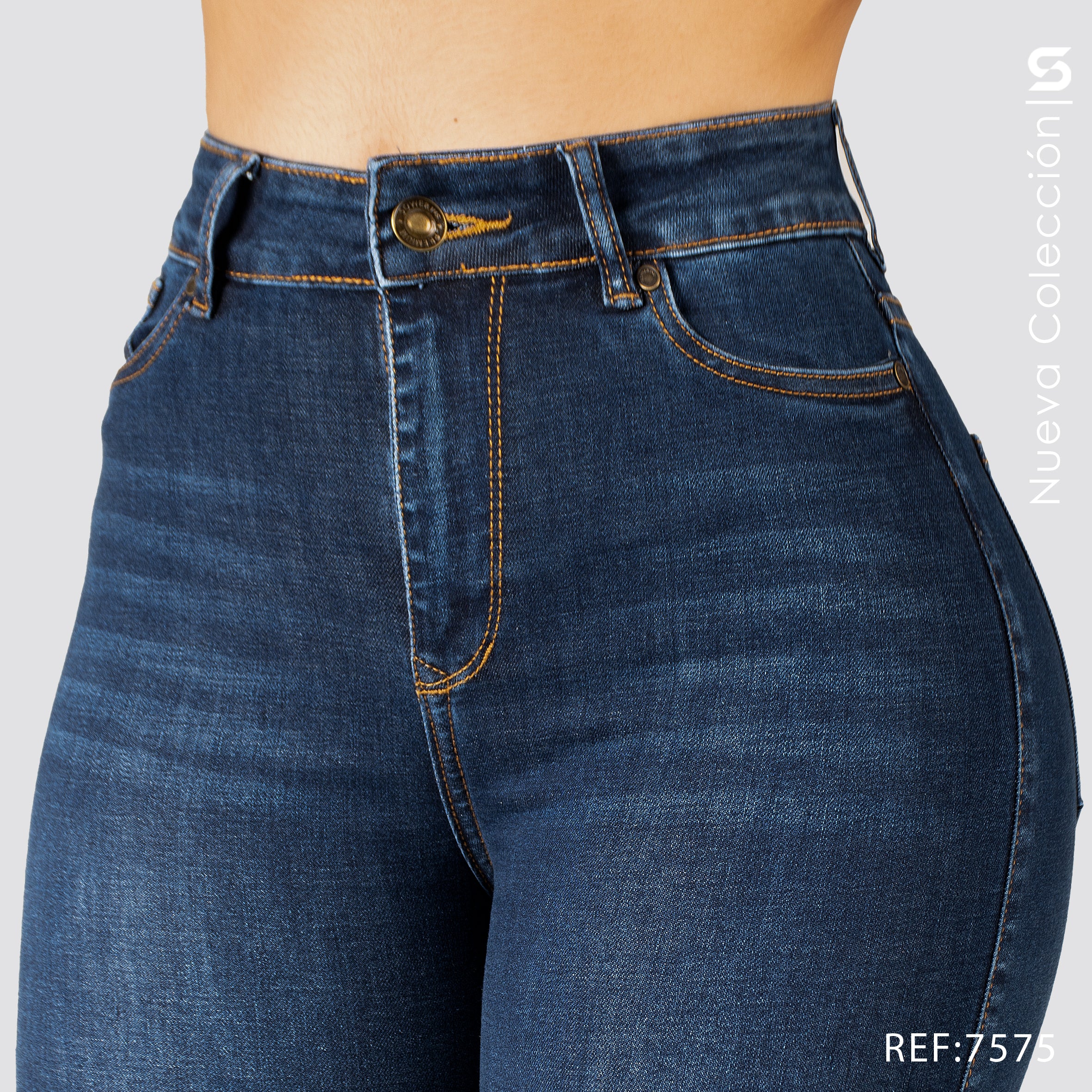 Jeans Skinny Tiro Alto S7575