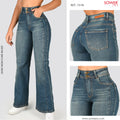 Jeans Mom Flare Tiro Alto S7578