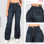 Jeans Mom Flare Tiro Alto S7580
