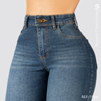 Jeans Mom Flare Tiro Alto S7586
