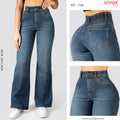 Jeans Mom Flare Tiro Alto S7586
