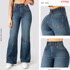 Jeans Mom Flare Tiro Alto S7586