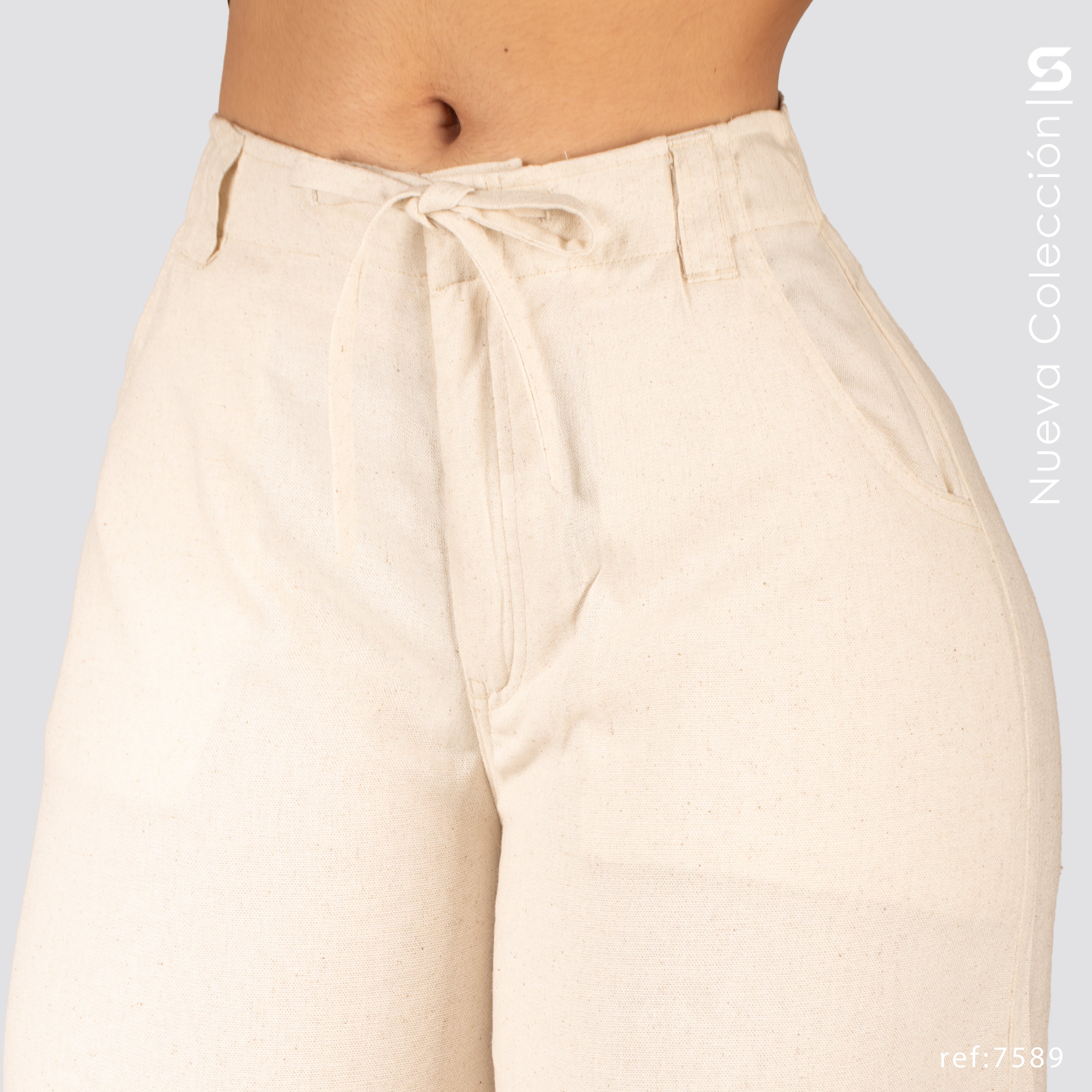 Pantalón Mom Flare Tiro Alto S7589