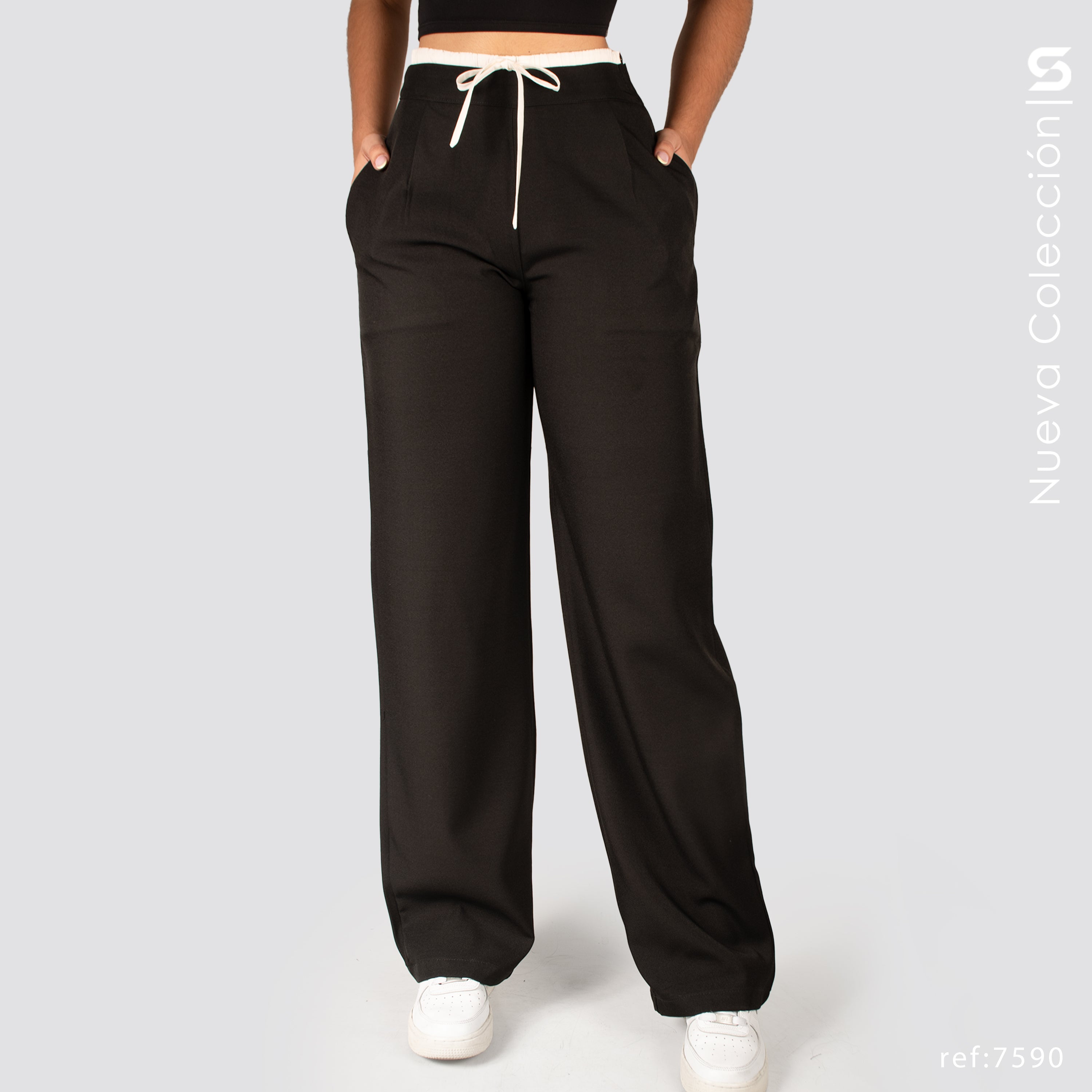 Pantalón Bota Recta Tiro Alto S7590