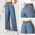 Jeans Mom Flare Rigido Tiro Alto S7594