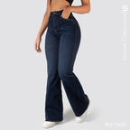 Jeans Mom Flare Tiro Alto 7600