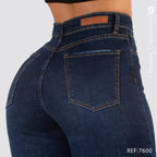 Jeans Mom Flare Tiro Alto 7600