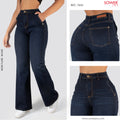 Jeans Mom Flare Tiro Alto 7601