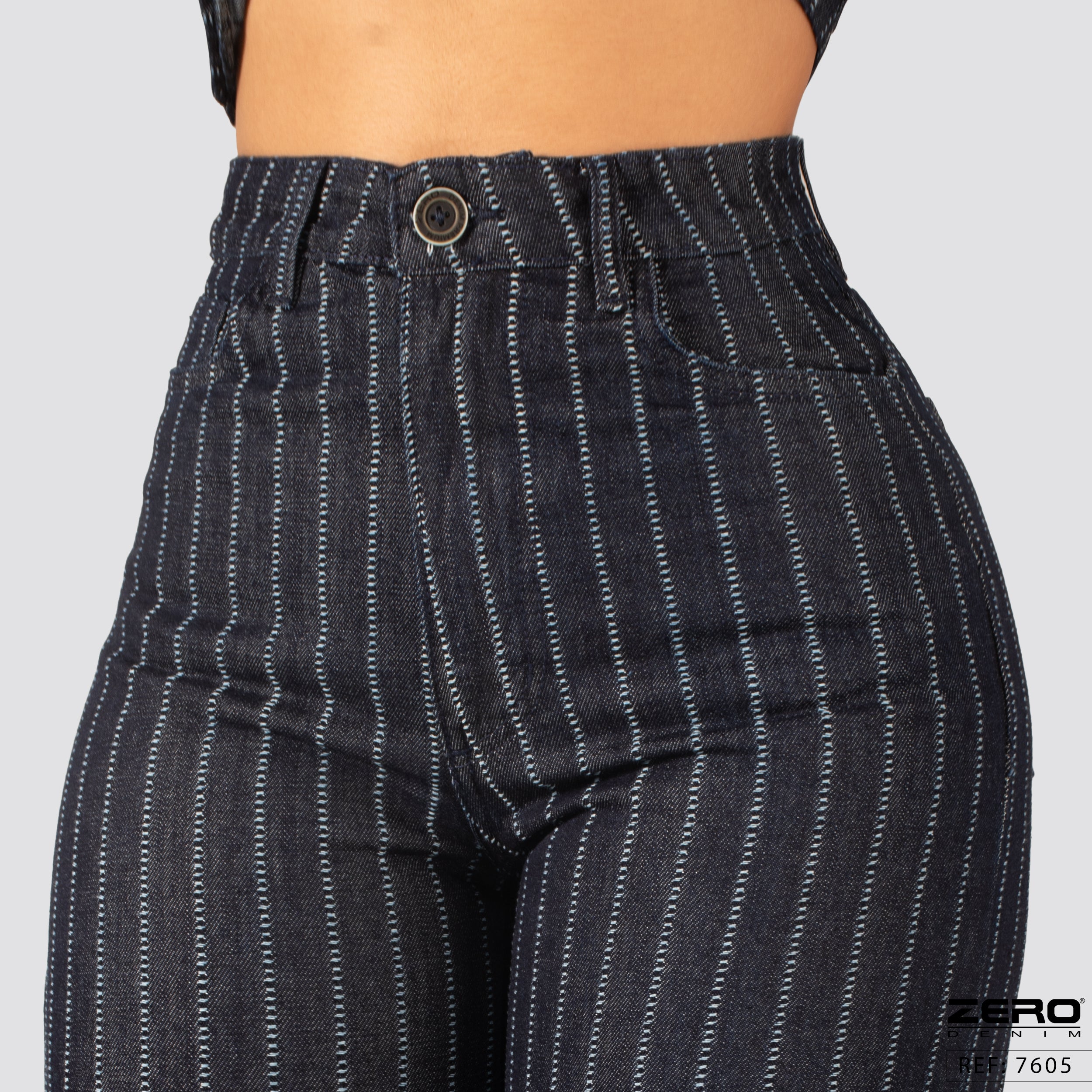 Pantalon Mom Flare Tiro Alto 7605