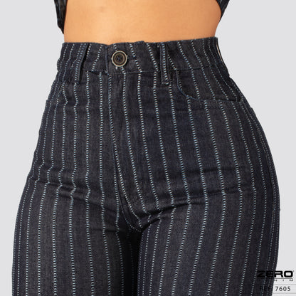 Pantalon Mom Flare Tiro Alto 7605