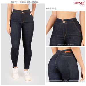 Jeans Skinny Tiro Alto S7480