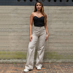 Pantalón Mom Flare Tiro Alto 3722