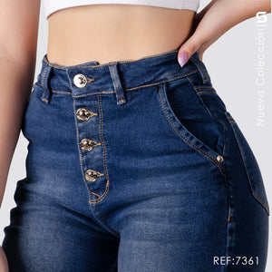 Mom Jeans Tiro Alto S7361