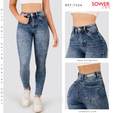 Cargar imagen en el visor de la galería, Jeans Skinny Tiro Alto Premium S7434