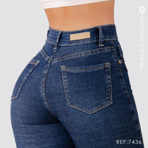 Jeans Skinny Tiro Alto Premium S7436